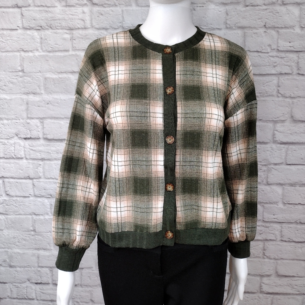 Nordstrom Love Fire Plaid Cardigan - Picture 6 of 10